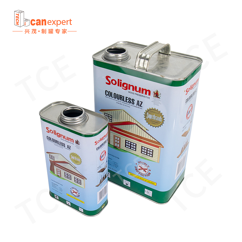 El contenedor de estaño de metal rectangular cuadrado puede para pegamento/engine Oil/machine Oil/solvent/Paint Embalaje