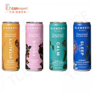 Embalaje de seguridad de grado alimentario al por mayor 250 ml de 500 ml de bebida de aluminio impreso lata para bebidas de cerveza botella de metal